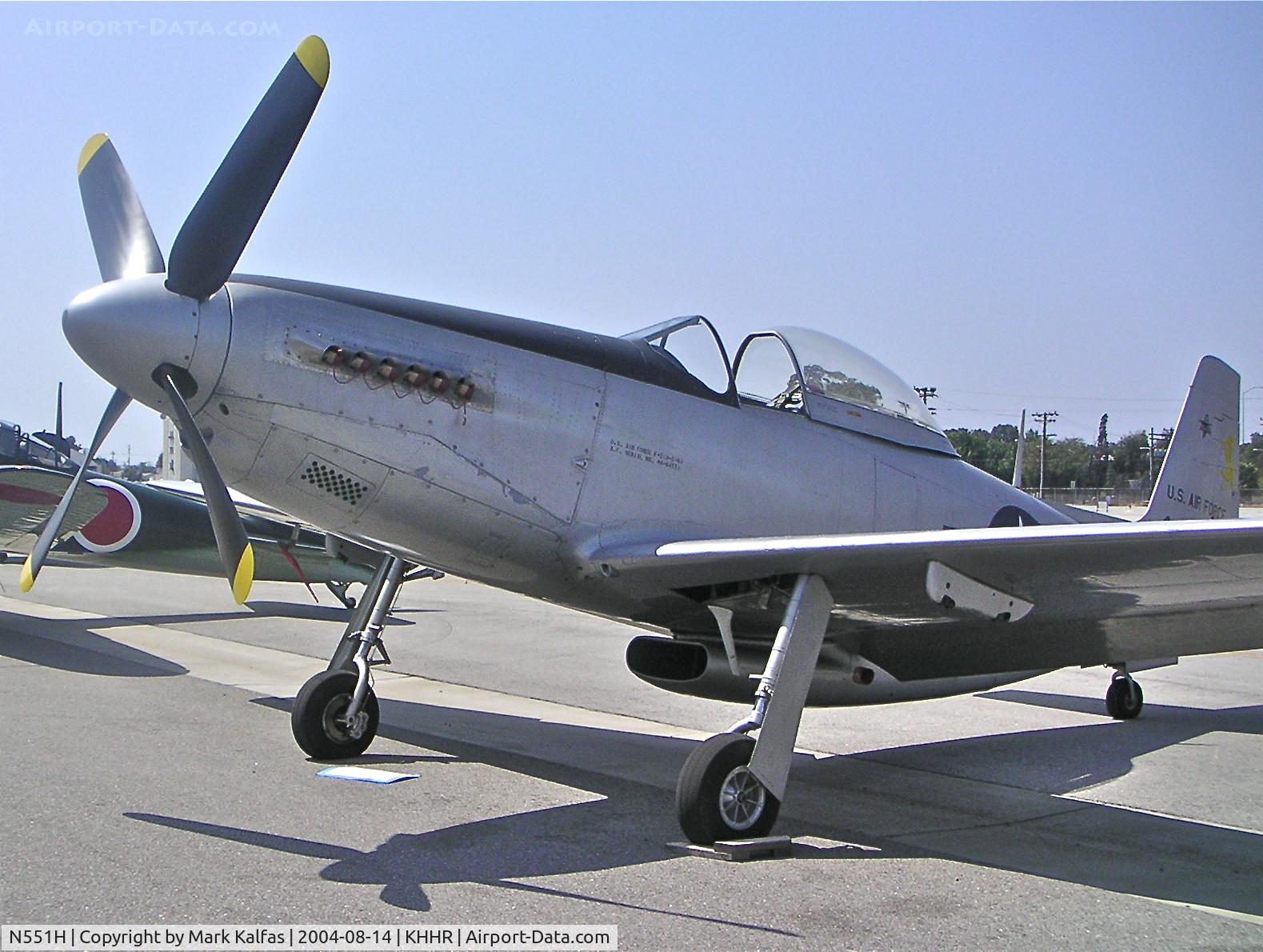N551H, 1944 North American F-51-H-5-NA C/N 44-64314, A very rare North American P-51H Mustang, N551H on the ramp at the 2004 Air Faire KHHR.