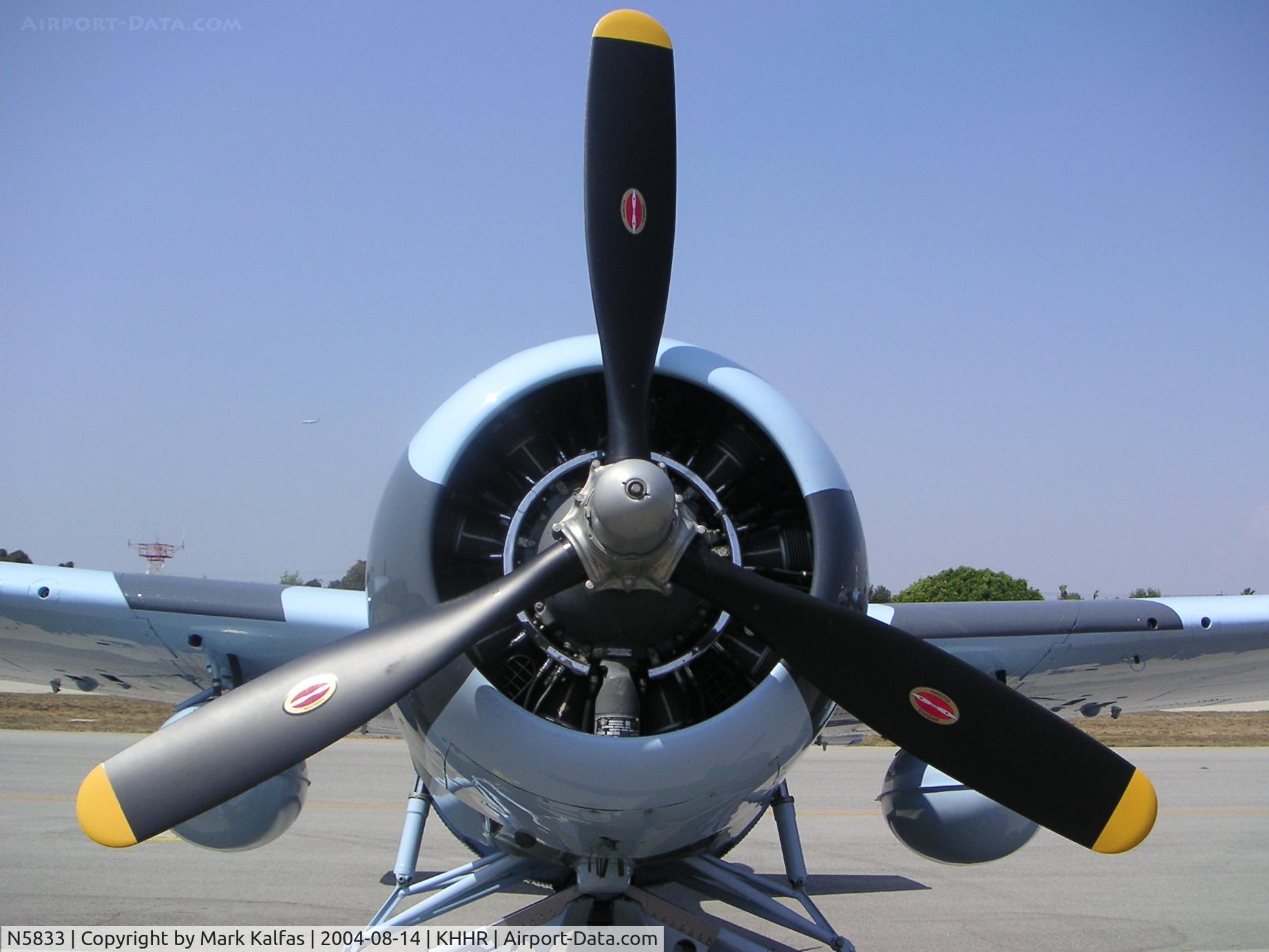N5833, 1945 General Motors (Grumman) FM-2 Wildcat C/N 5833, Grumman FM-2 (F4F-8) - N5833 (c/n 5877 / BuNo 86819) 2004 Air Faire 2004 KHHR.