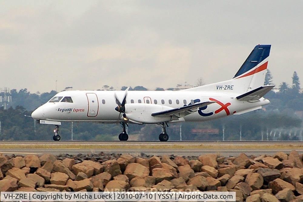 VH-ZRE, Saab 340B C/N 340B-391, At Sydney