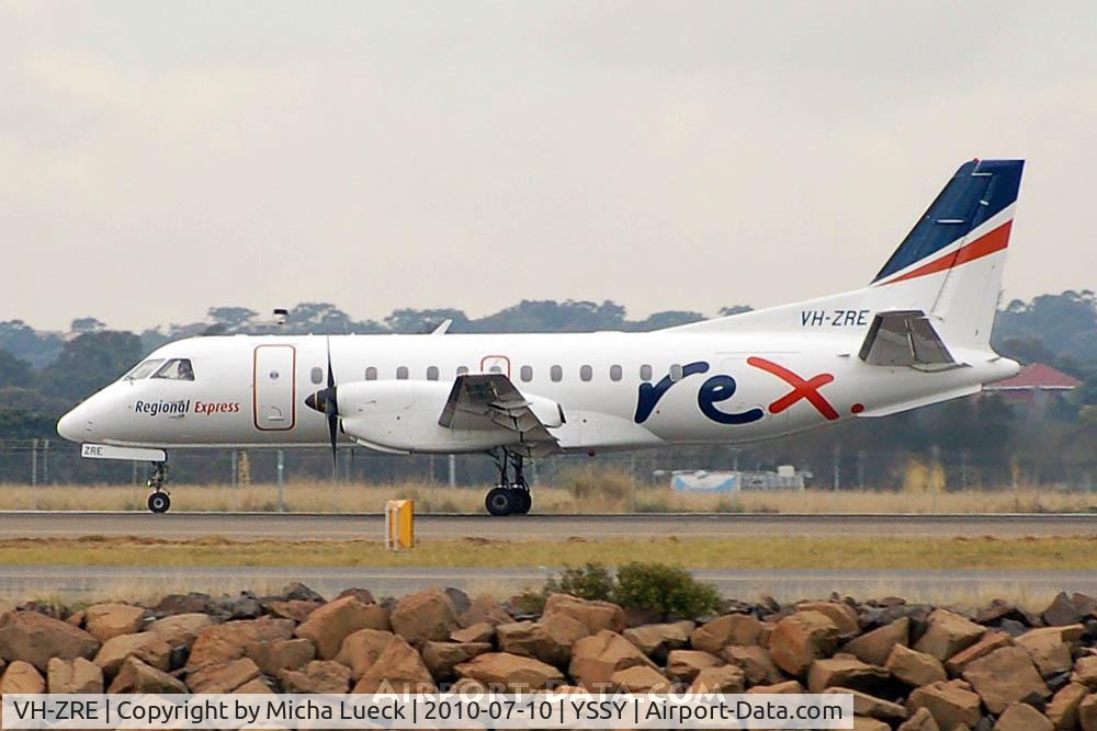 VH-ZRE, Saab 340B C/N 340B-391, At Sydney