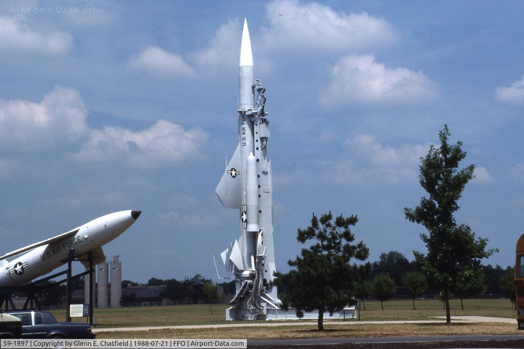 59-1897, Boeing CIM-10A Bomarc C/N Not found 59-1897, Bomarc Missile at the National Museum of the USAF.  Bomarc was originally designated as an interceptor with a fighter designation, XF-99.  It then became IM-99 and then CIM-10