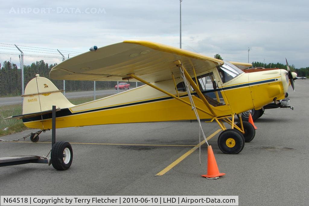 N64518, 1946 Taylorcraft BC12-D C/N 6913, 1946 Taylorcraft BC12-D, c/n: 6913 at Lake Hood