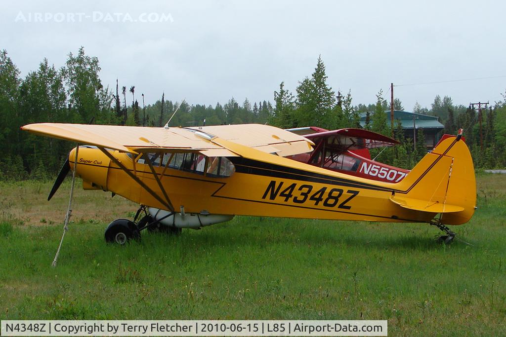 N4348Z, 1968 Piper PA-18-150 Super Cub C/N 18-8645, 1968 Piper PA-18-150, c/n: 18-8645 landstrip near Mackey Lake Soldotna