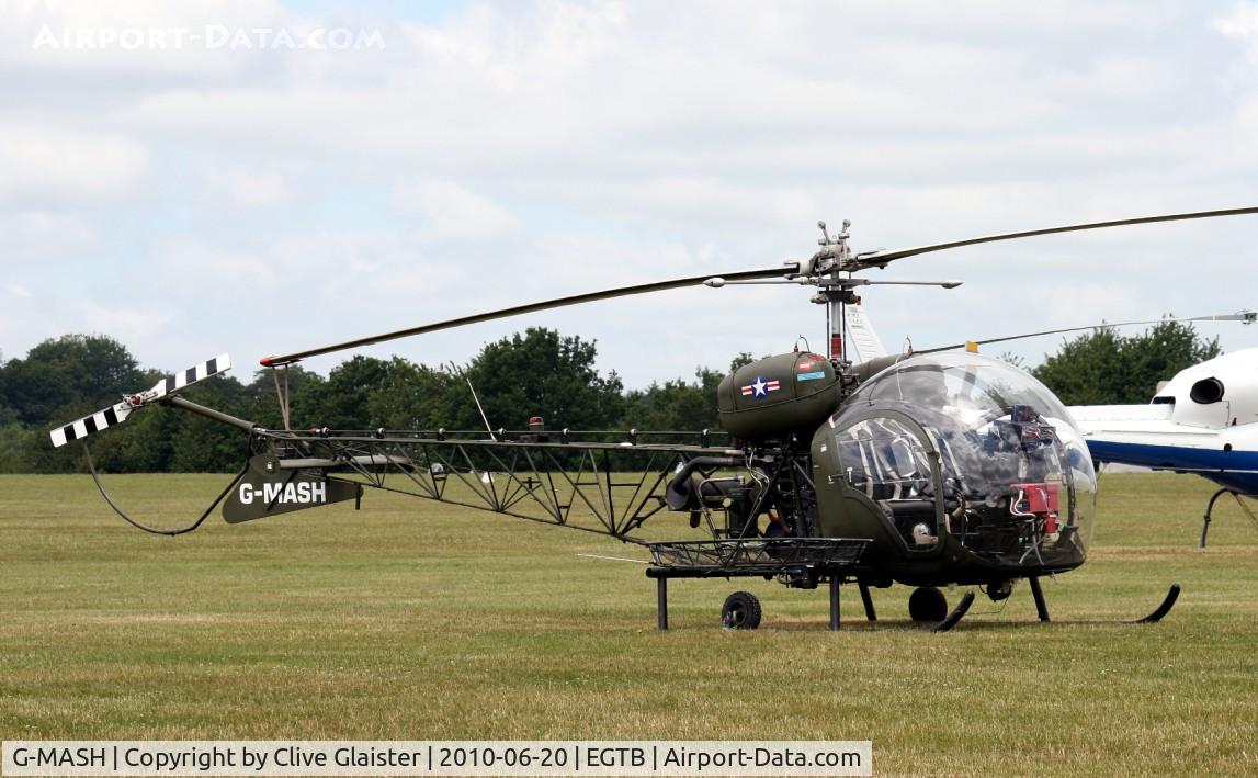 G-MASH, 1969 Westland AB-47G-4A C/N WA725, Ex: G-AXKU>G-17-10>G-AXKU>G-MASH Owned by; KINETIC AVIONICS LTD