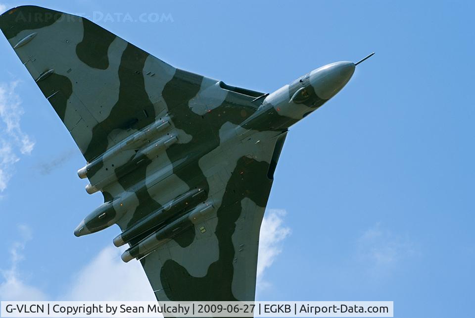 G-VLCN, 1960 Avro Vulcan B.2 C/N Set 12, Avro Vulcan XH558 seen here during its dislay during the Biggin Hill International Air Fair June 27th 2009, Biggin Hill Airport, Kent, U.K.