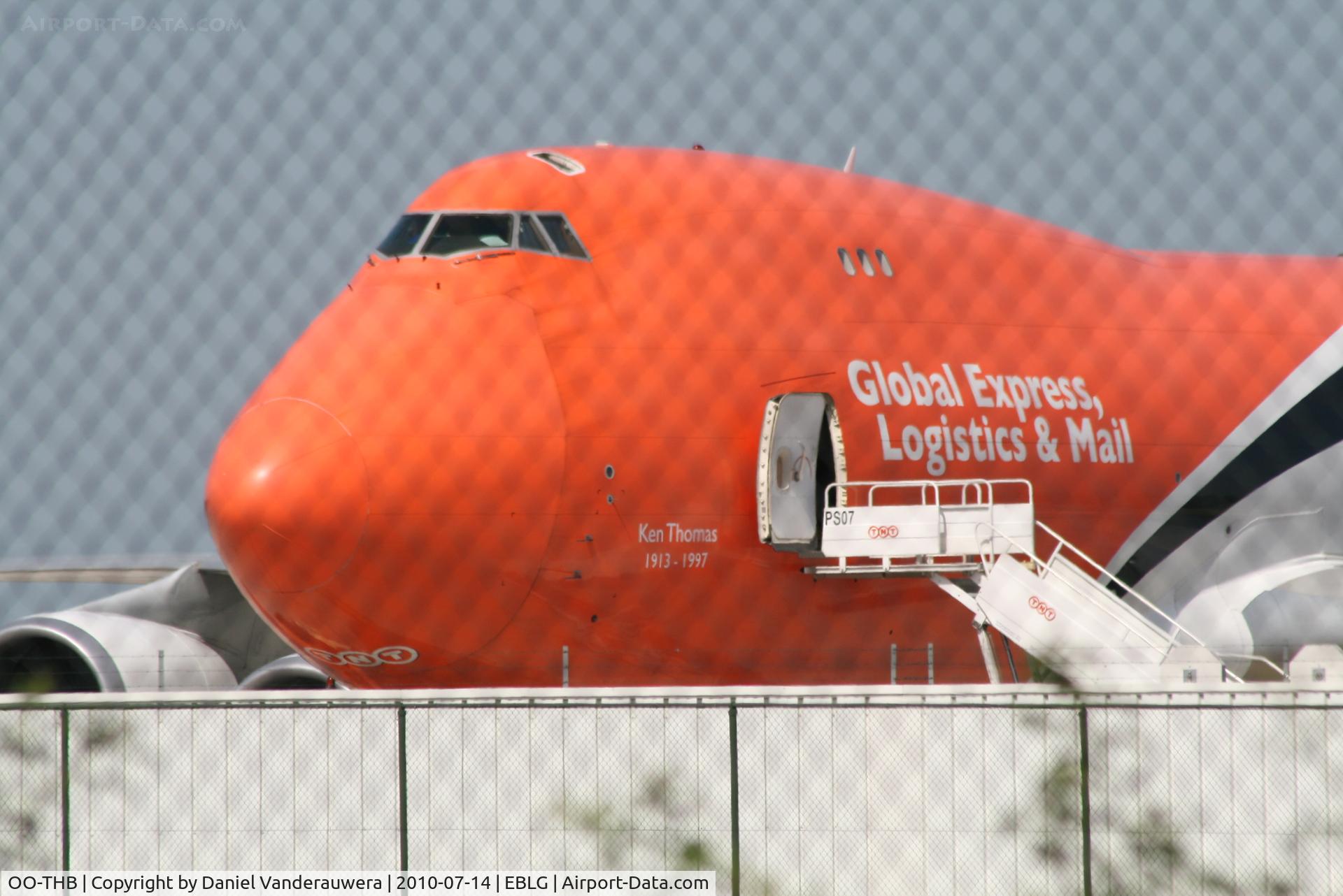 OO-THB, 2007 Boeing 747-4HAERF C/N 35234, Parked on TNT apron