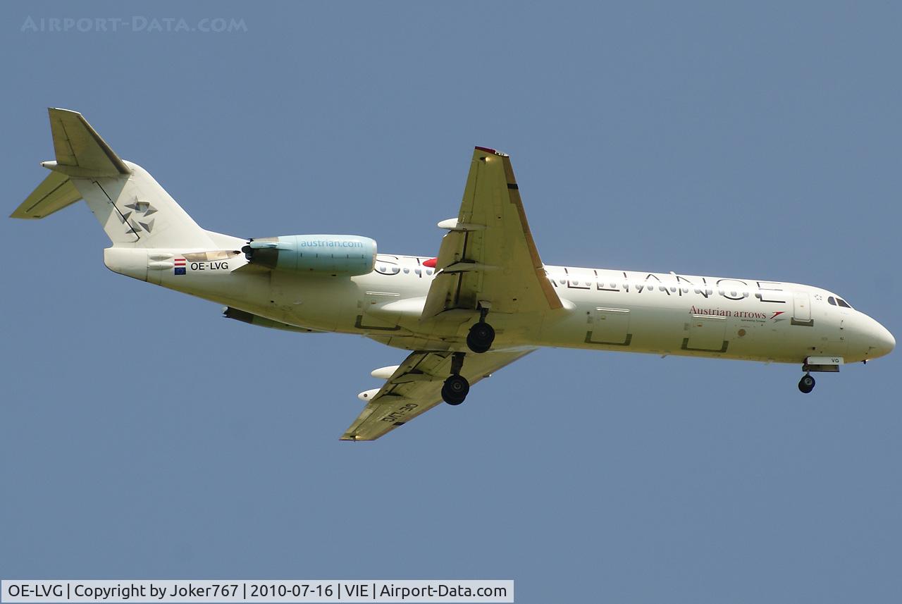 OE-LVG, 1994 Fokker 100 (F-28-0100) C/N 11520, Austrian arrows