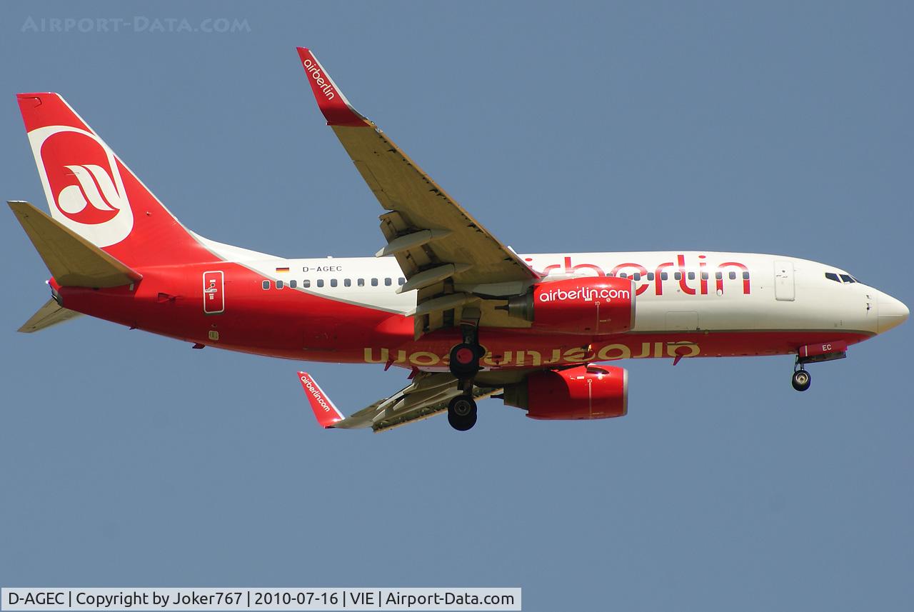D-AGEC, 2009 Boeing 737-76J C/N 36118, Air Berlin
