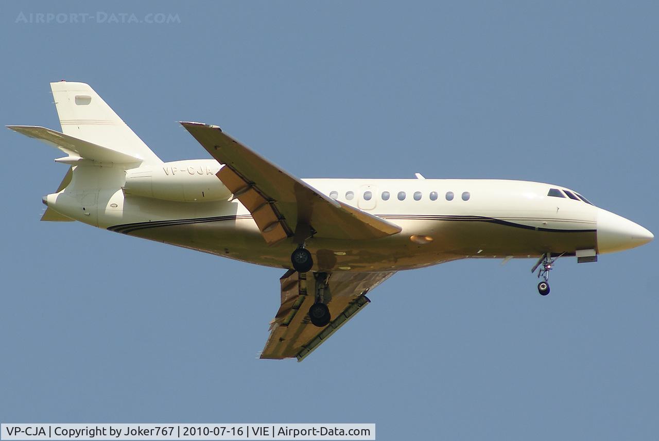 VP-CJA, 1995 Dassault Falcon 2000 C/N 18, Executive Air Transport (EAT)