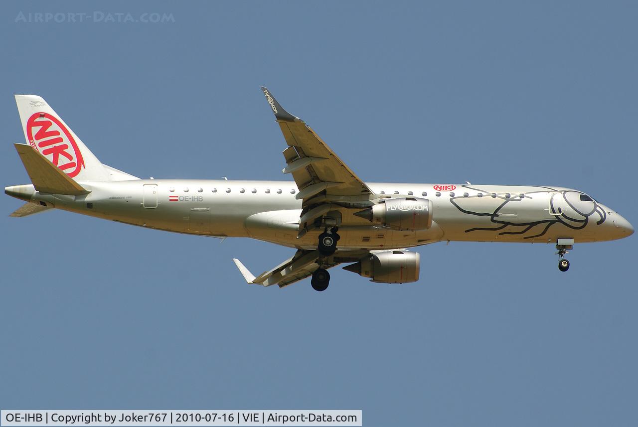 OE-IHB, 2009 Embraer 190LR (ERJ-190-100LR) C/N 19000294, NIKI
