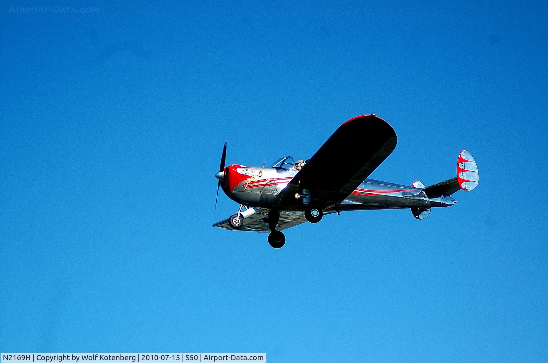 N2169H, 1946 Erco 415C Ercoupe C/N 2792, flying on a hot summer day