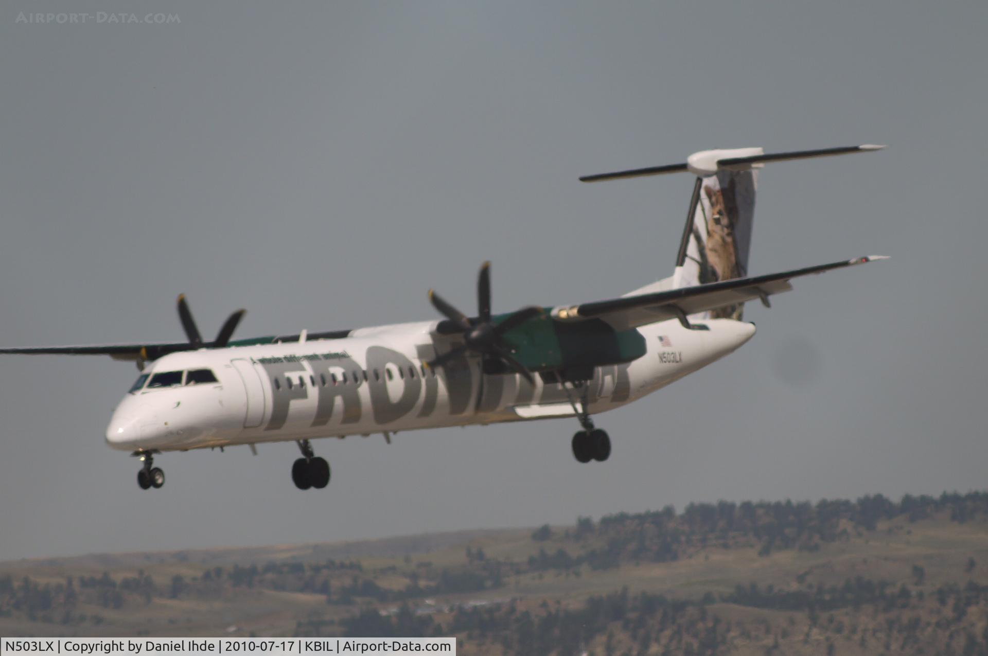 N503LX, 2007 Bombardier DHC-8-402 Dash 8 C/N 4170, Frontier Airlines Dash 8