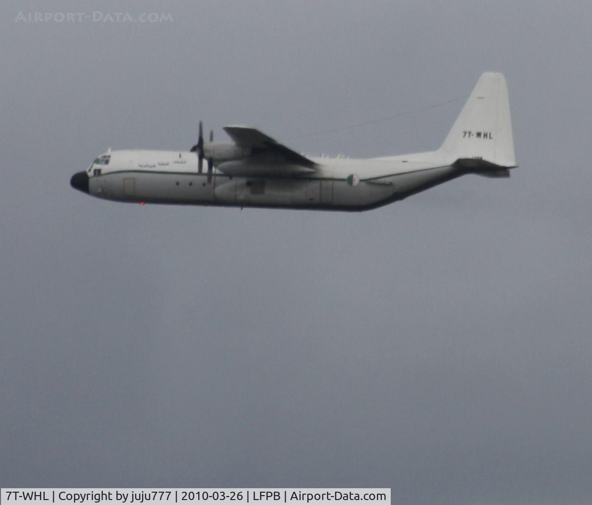 7T-WHL, 1984 Lockheed C-130H-30 Hercules C/N 382-4989, on take off from Le Bourget