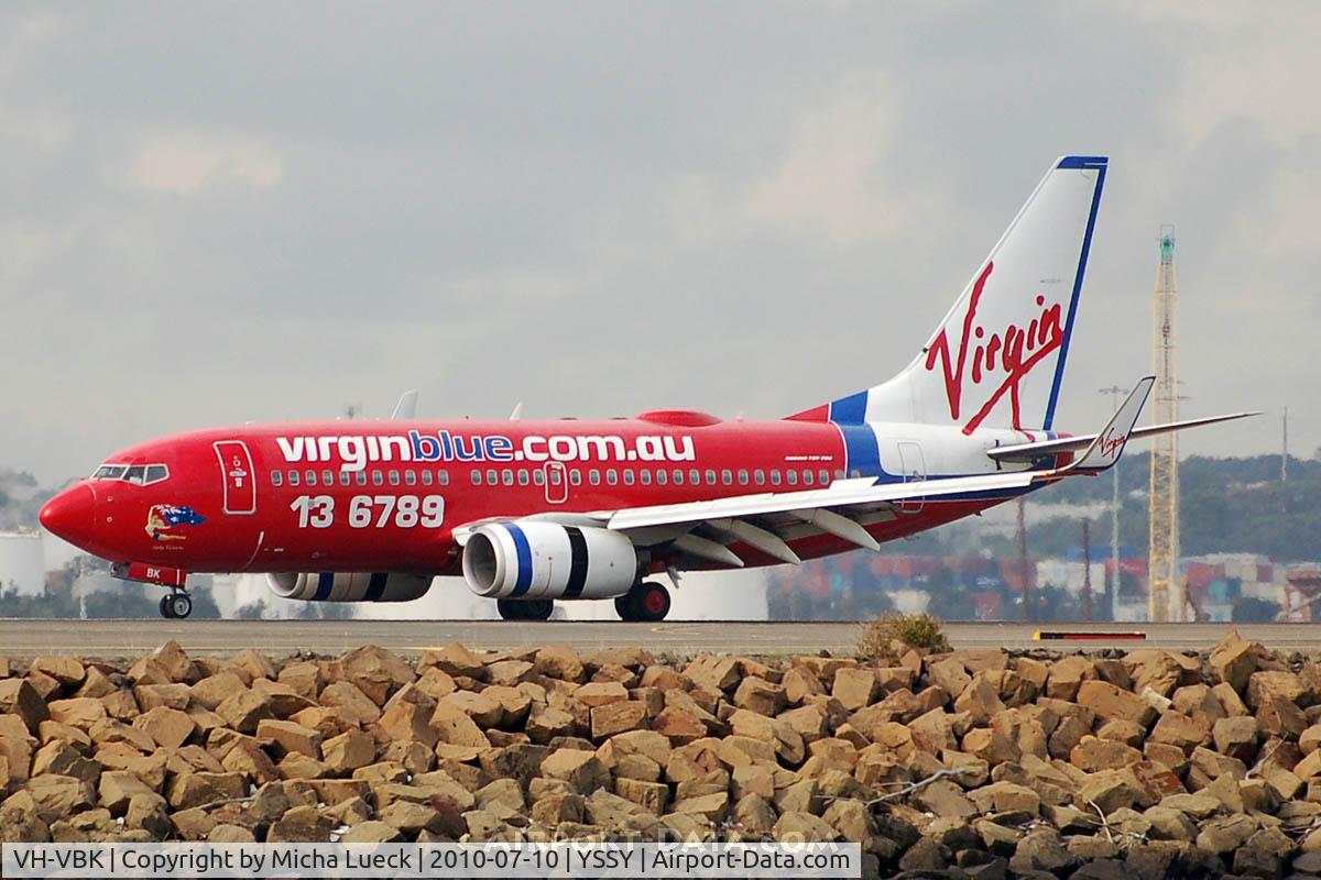 VH-VBK, 2002 Boeing 737-7Q8 C/N 30648, At Sydney