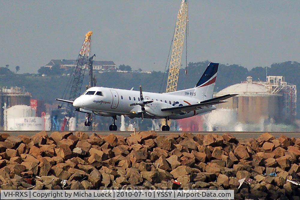 VH-RXS, 1992 Saab 340B C/N 340B-285, At Sydney