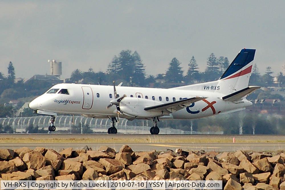VH-RXS, 1992 Saab 340B C/N 340B-285, At Sydney