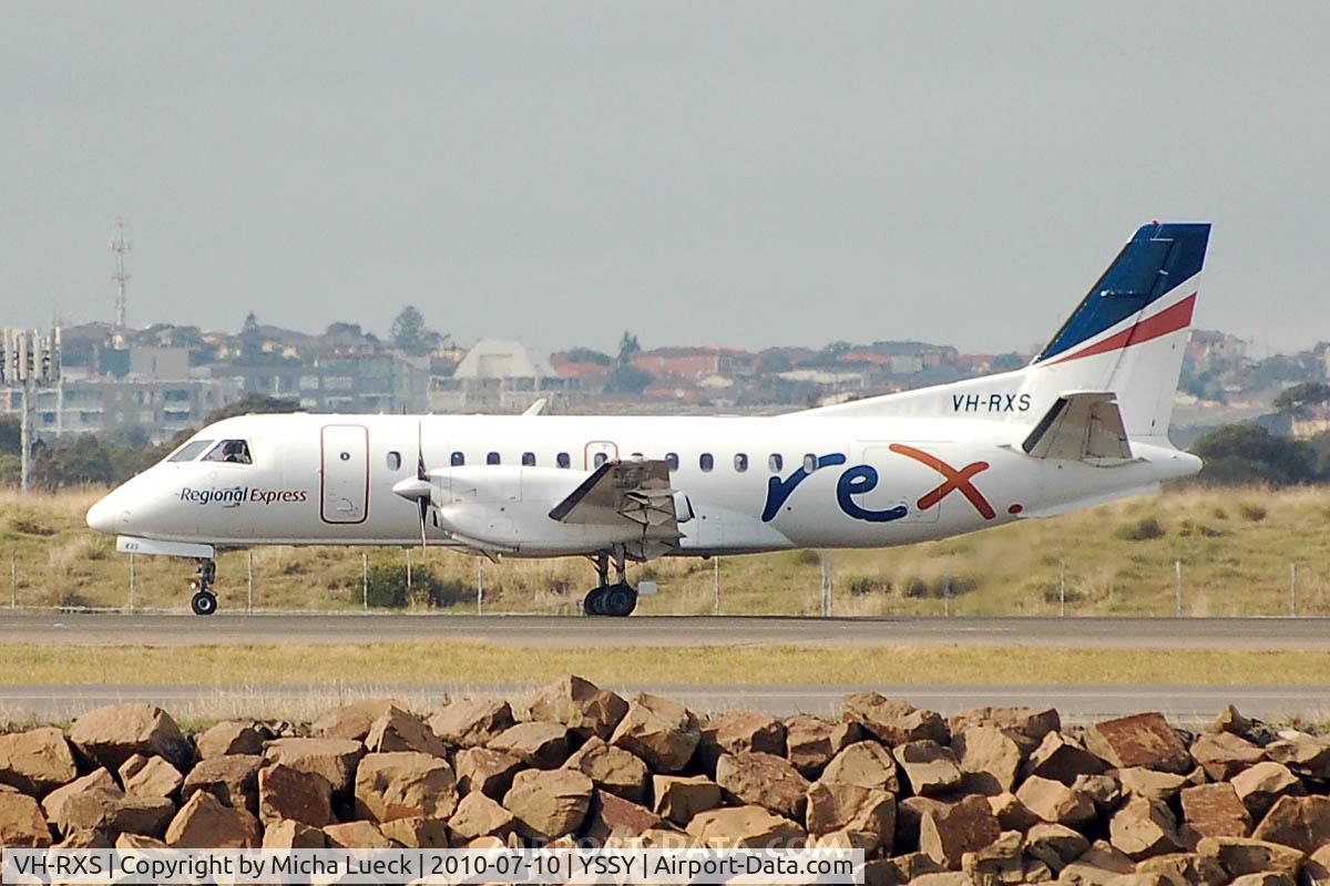 VH-RXS, 1992 Saab 340B C/N 340B-285, At Sydney