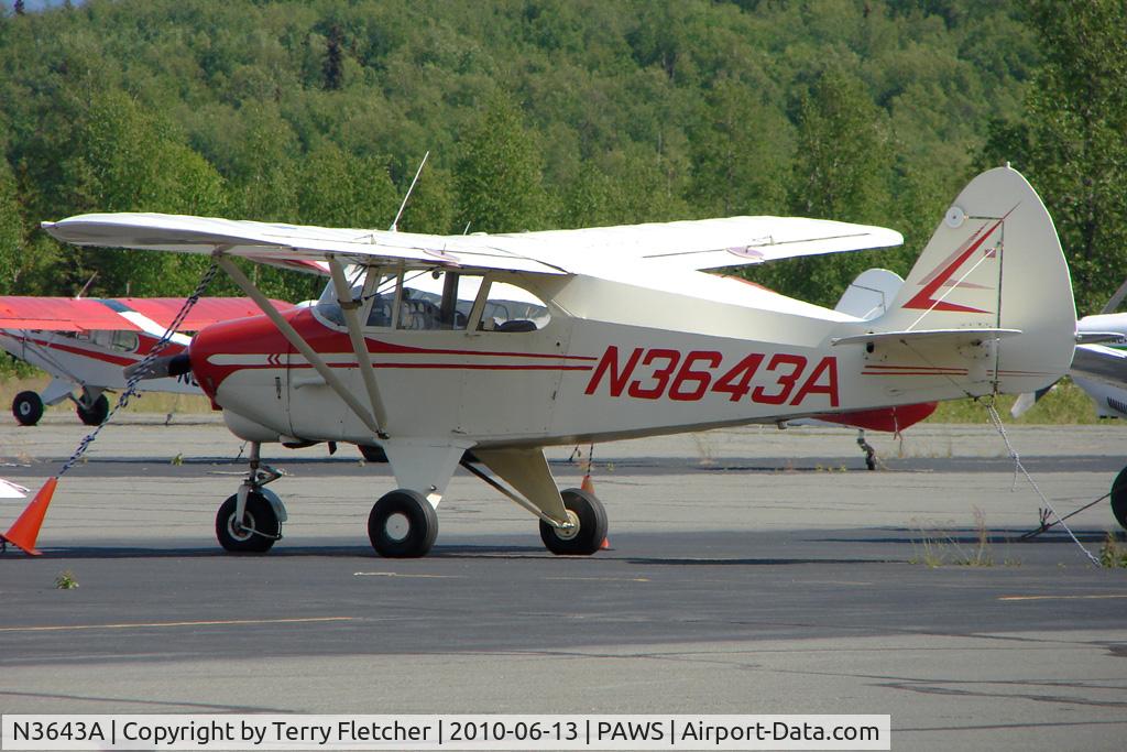 N3643A, 1953 Piper PA-22-135 Tri-Pacer C/N 22-1901, 1953 Piper PA-22-135, c/n: 22-1901
