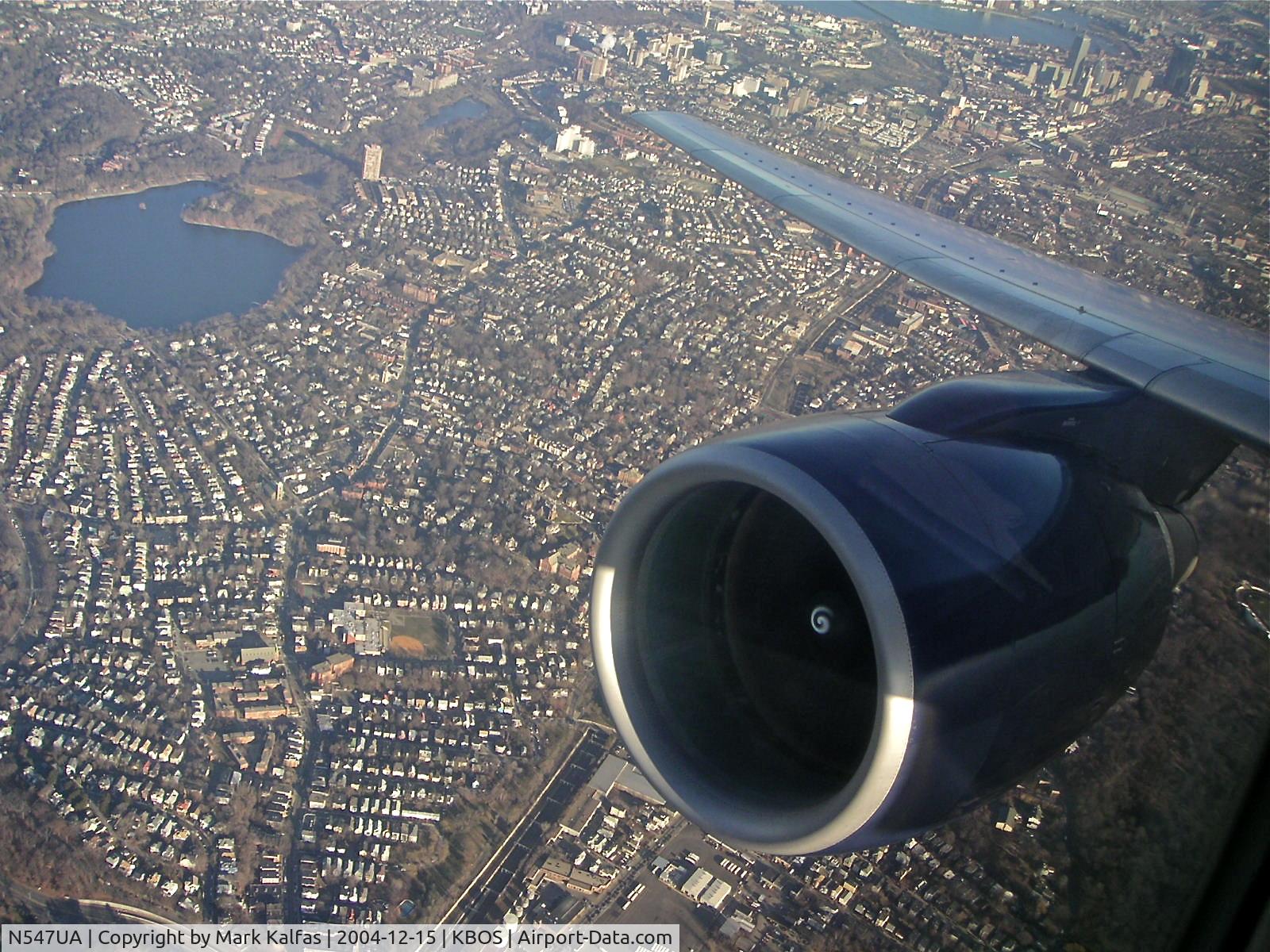 N547UA, 1991 Boeing 757-222 C/N 25368, United Airlines Boeing 757-222, N547UA RWY 27 departure KBOS, on a trip to KLAX.