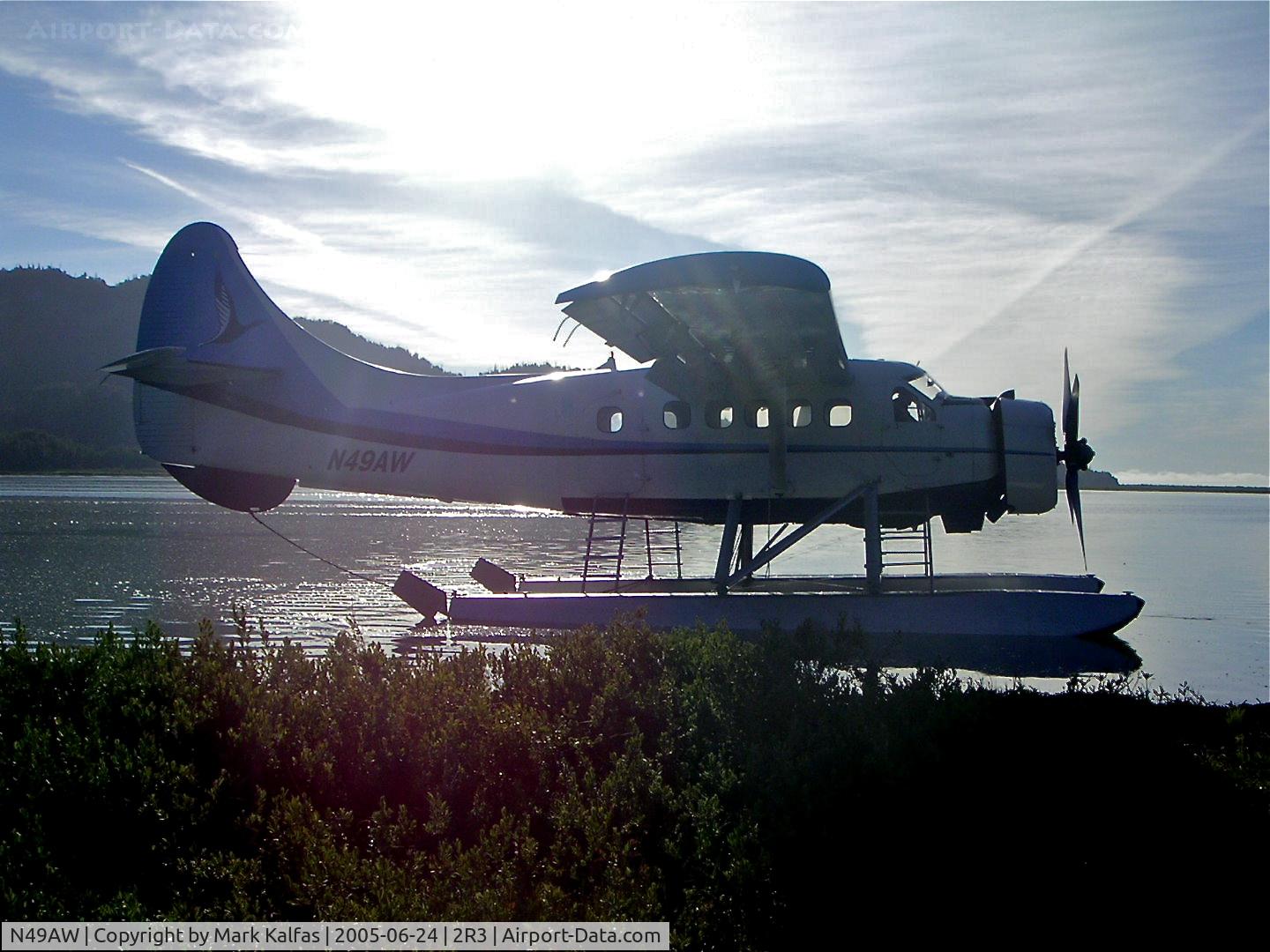 N49AW, 1958 De Havilland Canada U-1A Otter (DHC-3) C/N 310, Alaska West Air, Dehavilland DHC-3 out at Wolverine Creek, AK preparing for a trip back to Island Lake (2R3).
