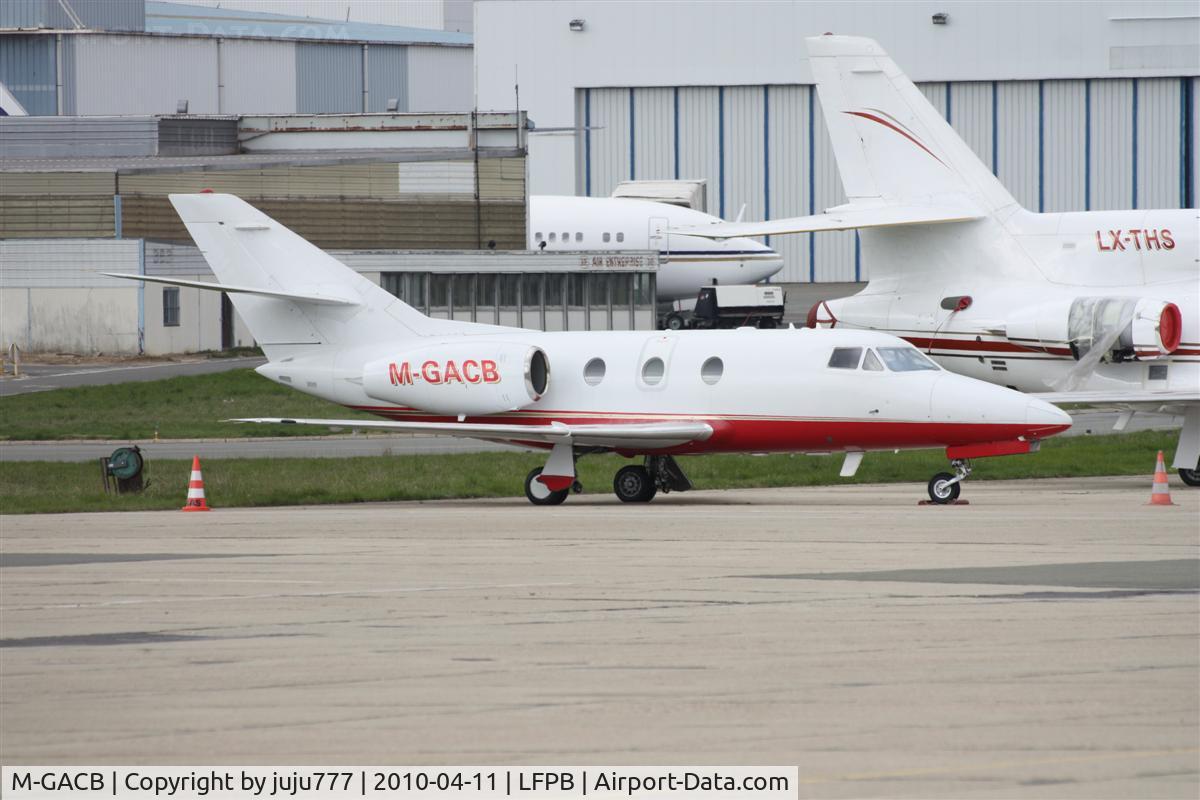 M-GACB, 1974 Dassault Falcon 10 C/N 22, on transit at Le Bourget