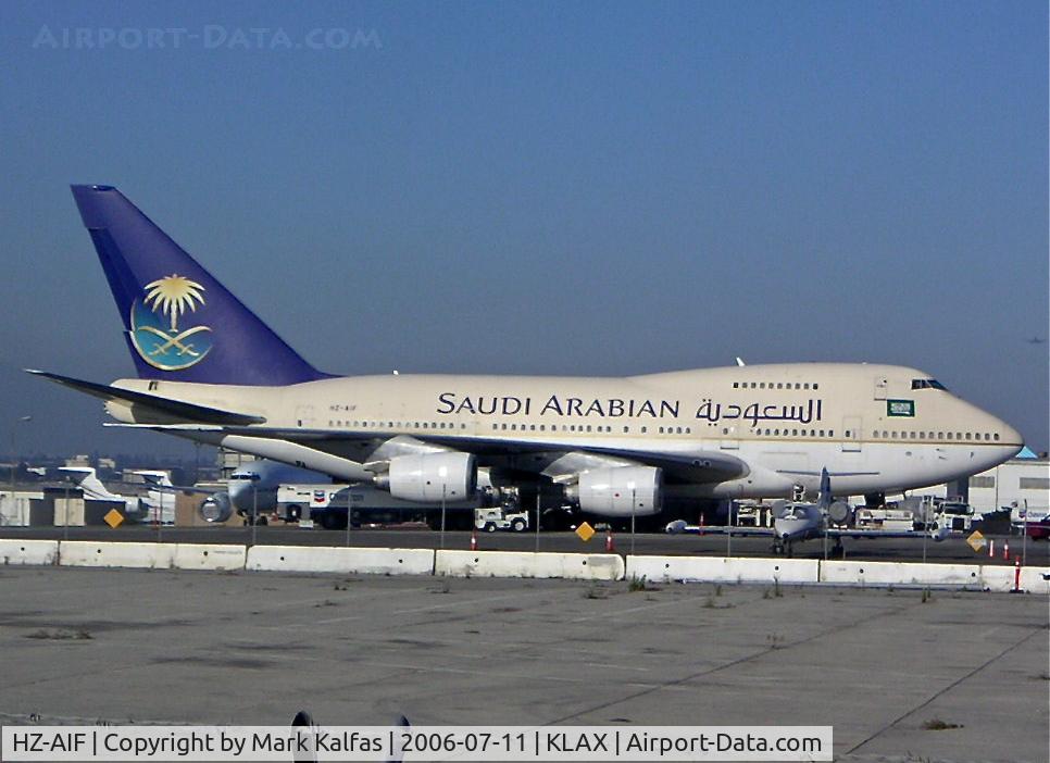 HZ-AIF, 1981 Boeing 747SP-68 C/N 22503, Saudi Arabian Boeing 747SP-68, HZ-AIF at Atlantic Aviation KLAX.