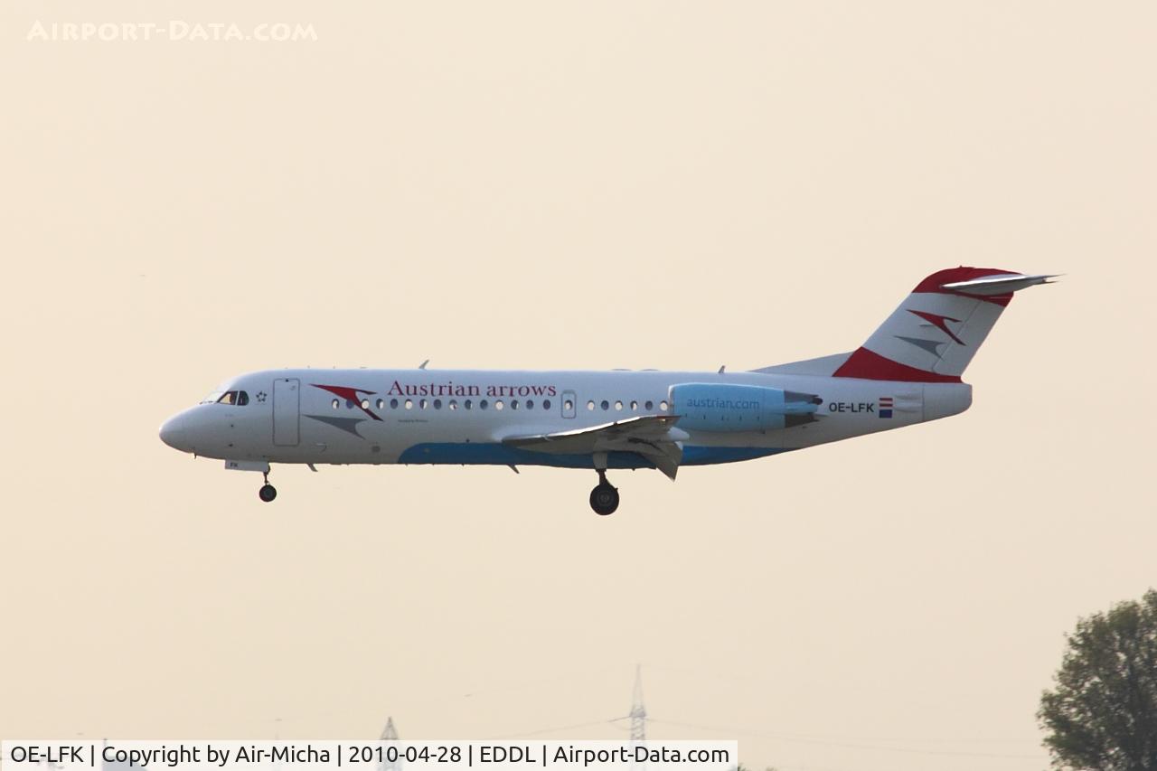 OE-LFK, 1995 Fokker 70 (F-28-0070) C/N 11555, Austrian, Fokker F70, CN: 11555, Aircraft Name: Krems