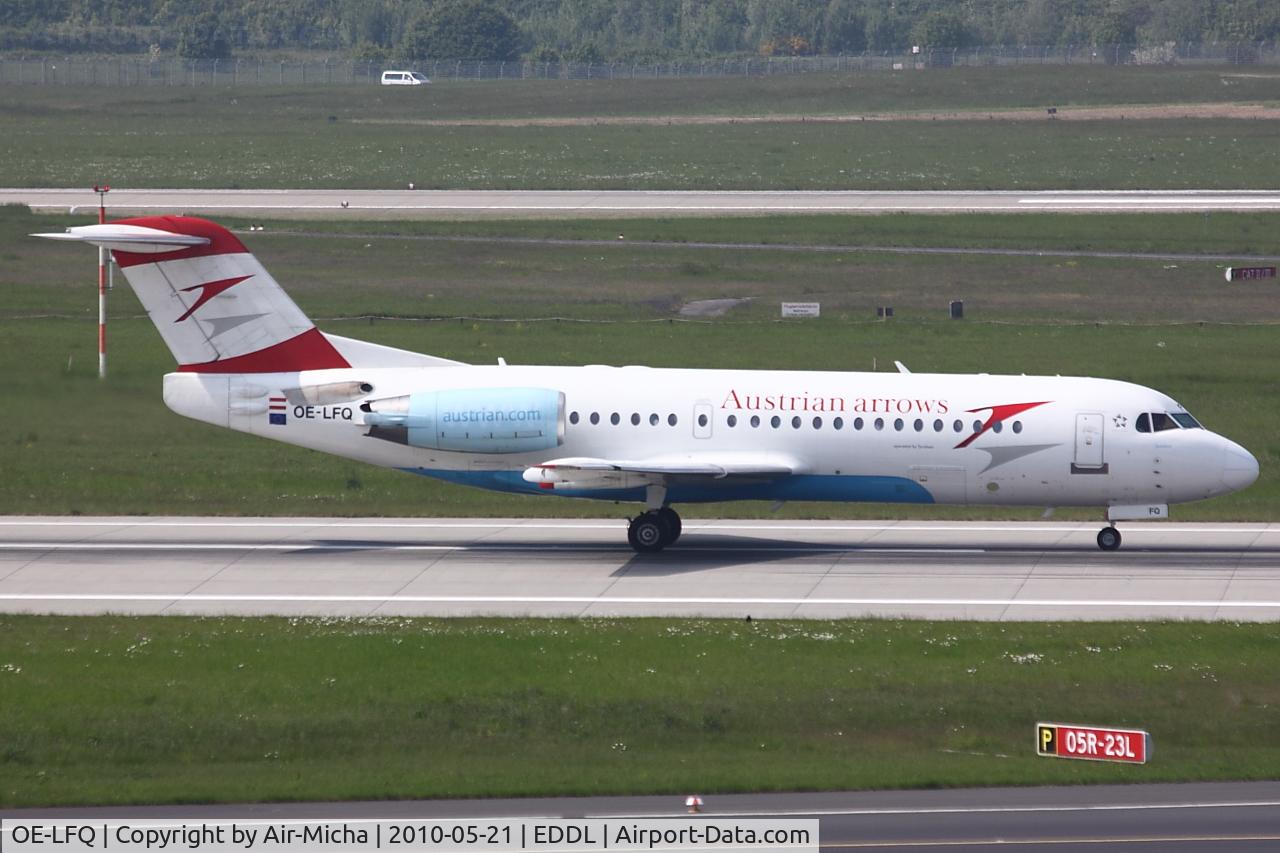 OE-LFQ, 1996 Fokker 70 (F-28-0070) C/N 11568, Austrian, Fokker F70, CN: 11568, Aircraft Name: Dornbirn