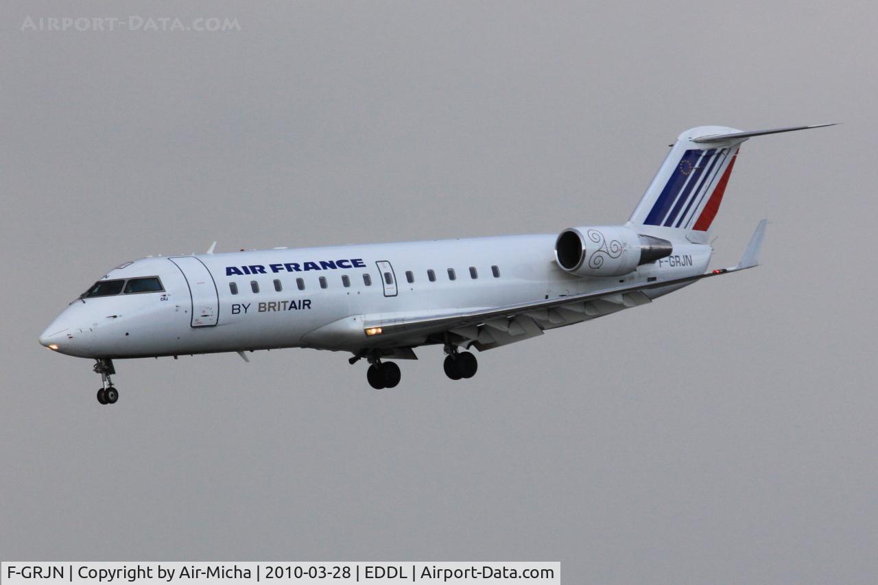 F-GRJN, 1998 Canadair CRJ-100ER (CL-600-2B19) C/N 7262, Brit Air, Canadair CL-600-2B19 Regional Jet CRJ-100ER, CN: 7262