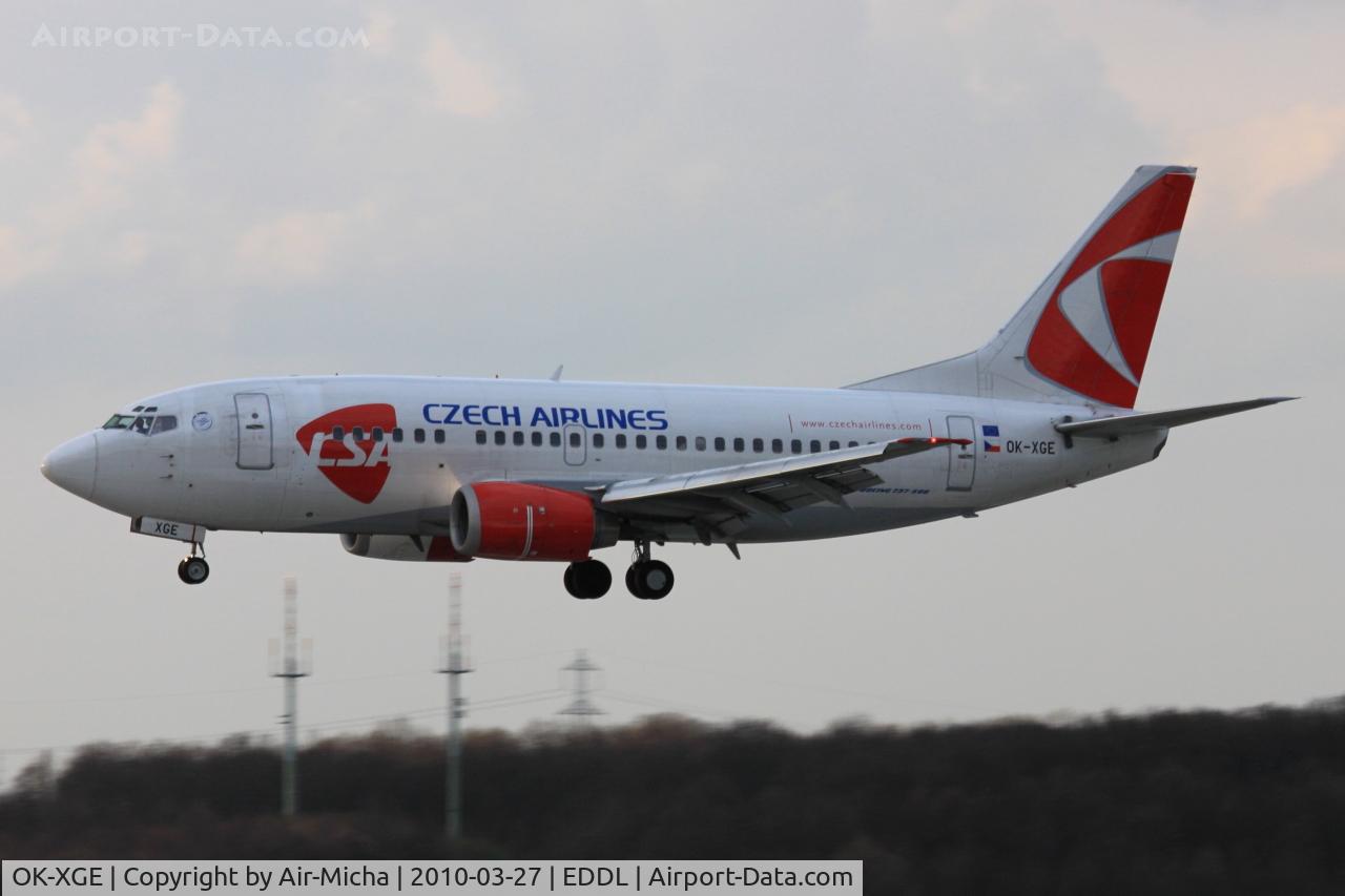 OK-XGE, 1992 Boeing 737-55S C/N 26543, CSA CZECH Airlines, Boeing 737-55S, CN: 26543/2339