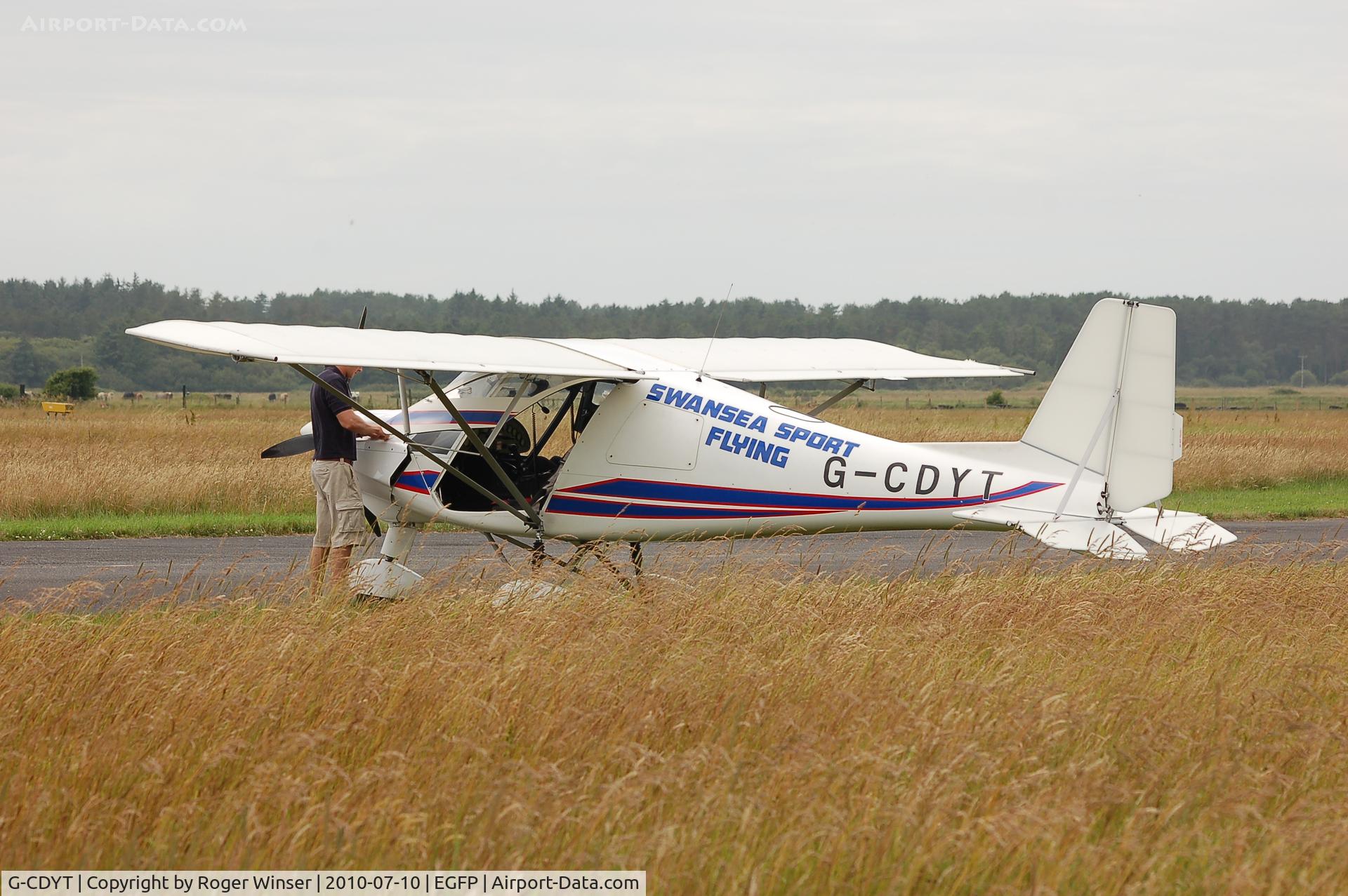 G-CDYT, 2006 Comco Ikarus C42 FB80 C/N 0603-6798, At Pembrey Airport