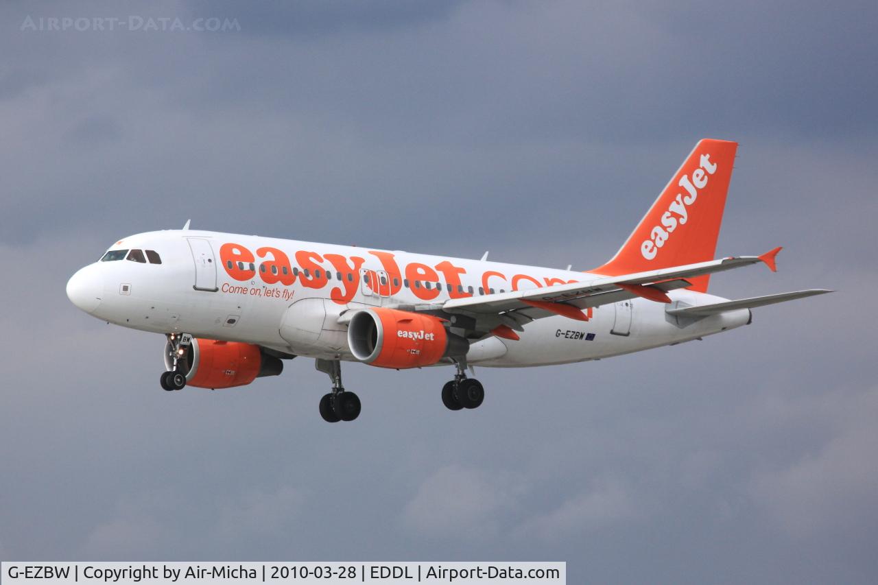 G-EZBW, 2007 Airbus A319-111 C/N 3134, EasyJet, Airbus A319-111, CN: 3134