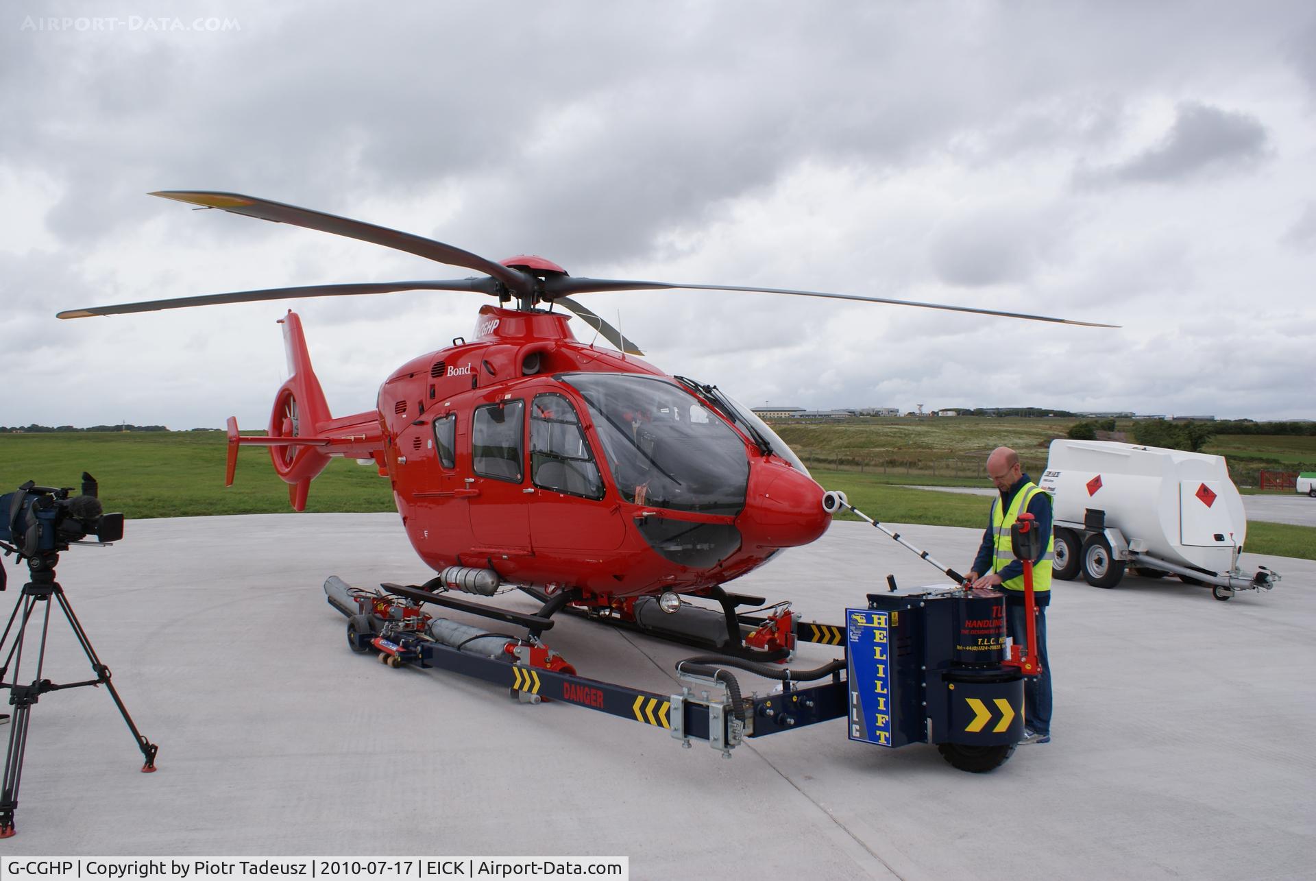 G-CGHP, 2009 Eurocopter EC-135T-2 C/N 0848, lifted up