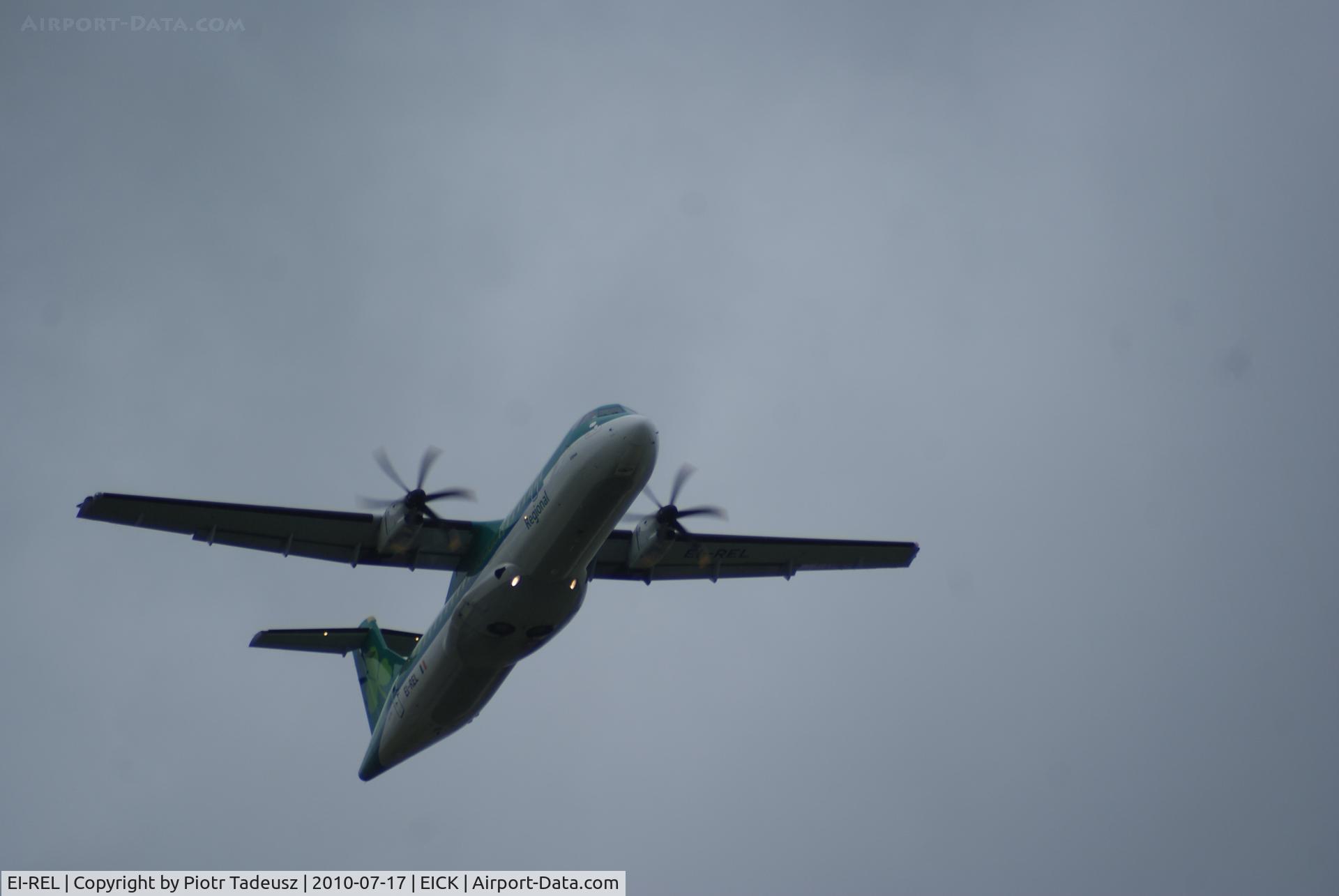 EI-REL, 2007 ATR 72-212A C/N 748, take off