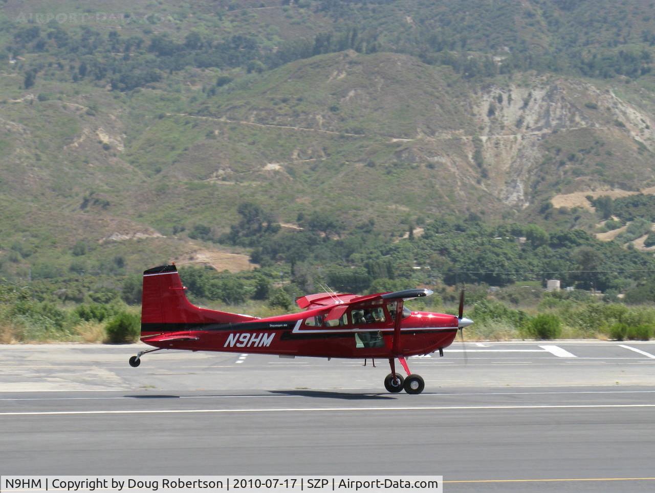 N9HM, 1980 Cessna 180K Skywagon C/N 18053165, 1980 Cessna 180K SKYwagon, Continental O-470-U 230 Hp for 100LL, Patroller doors, bubble windows, landing roll Rwy 22