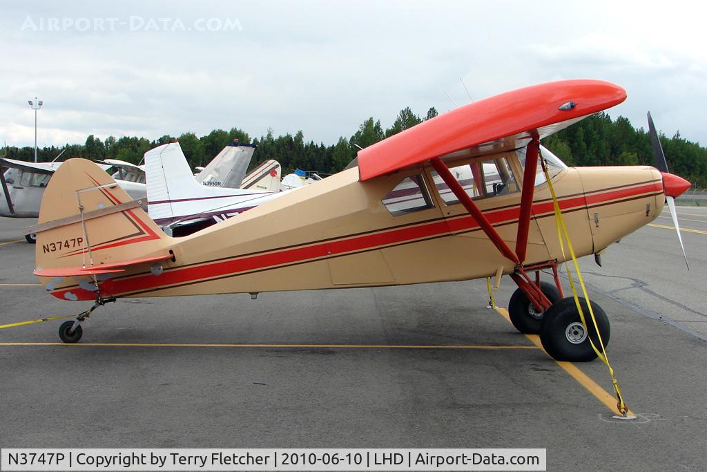 N3747P, 1955 Piper PA-22-150 C/N 22-3467, 1955 Piper PA-22-150, c/n: 22-3467 at Lake Hood