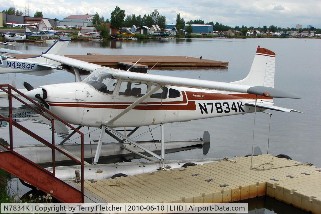 N7834K, 1976 Cessna 180J C/N 18052768, 1976 Cessna 180J, c/n: 18052768 at Lake Hood