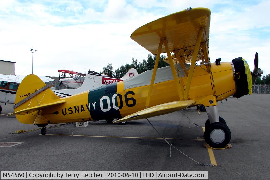 N54560, 1941 Boeing A75N1(PT17) C/N 75-996, 1941 Boeing A75N1(PT17), c/n: 75-996 at Lake Hood
