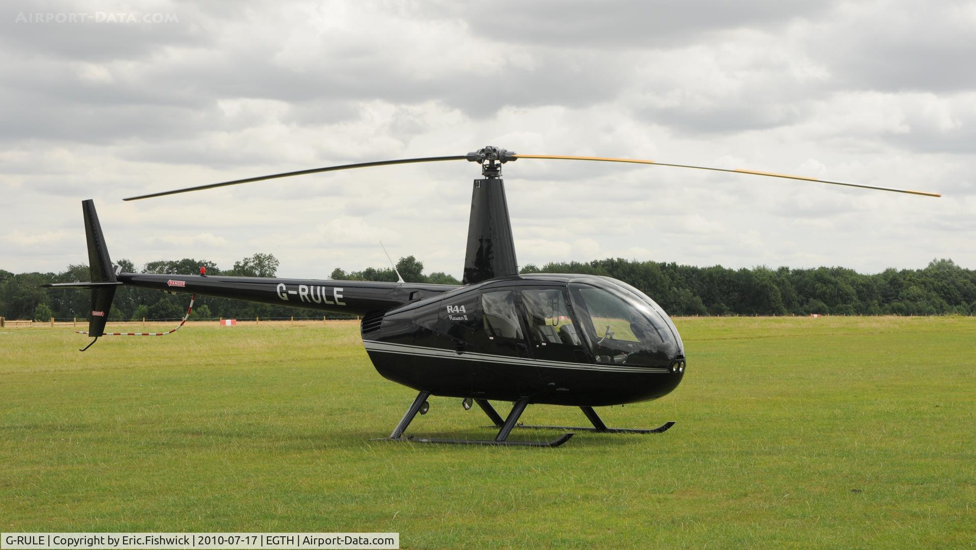G-RULE, 2005 Robinson R44 Raven II C/N 11039, 2. G-RULE at Shuttleworth Mid Summer Air Display July 2010