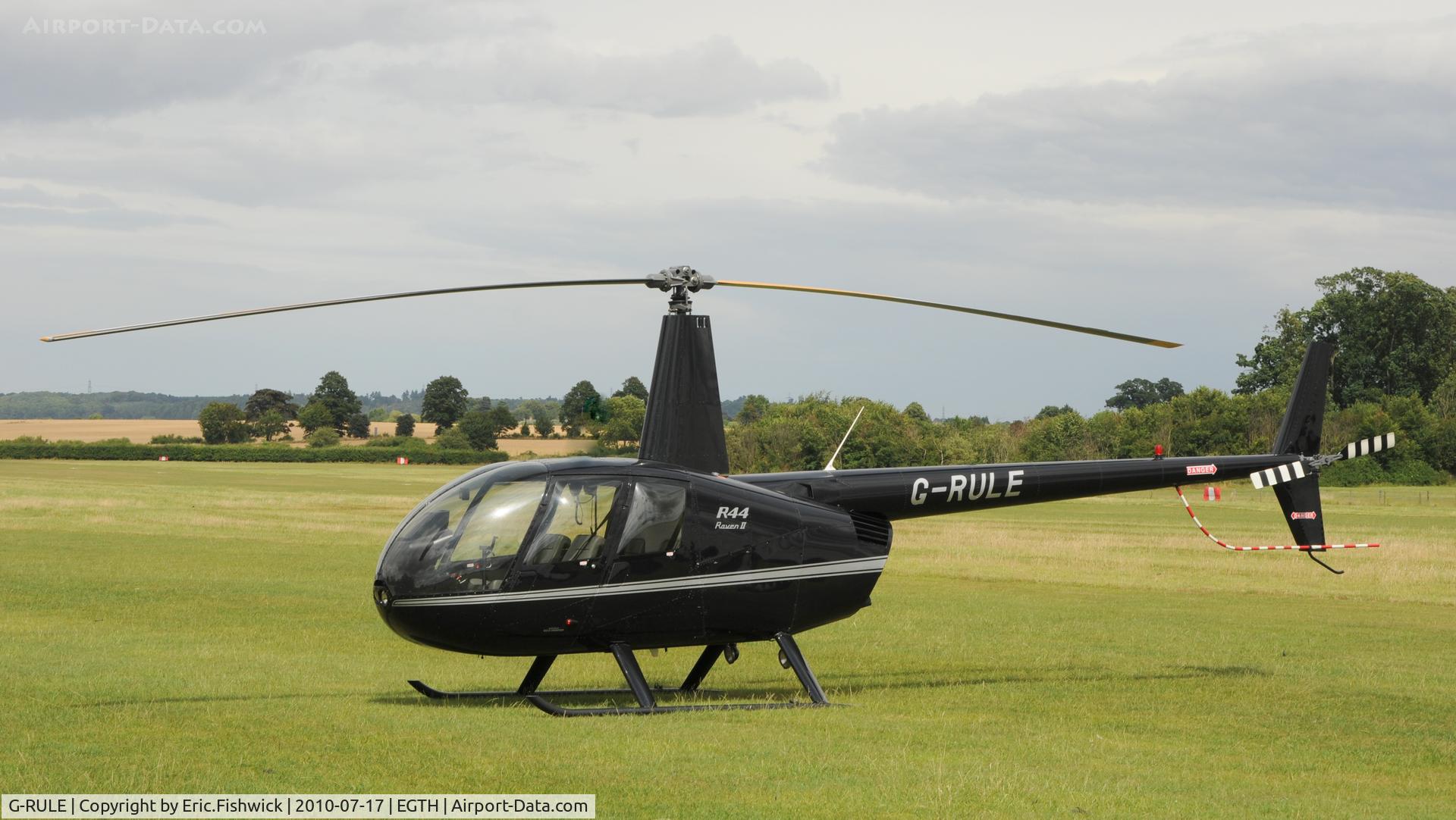 G-RULE, 2005 Robinson R44 Raven II C/N 11039, 1. G-RULE at Shuttleworth Mid Summer Air Display July 2010