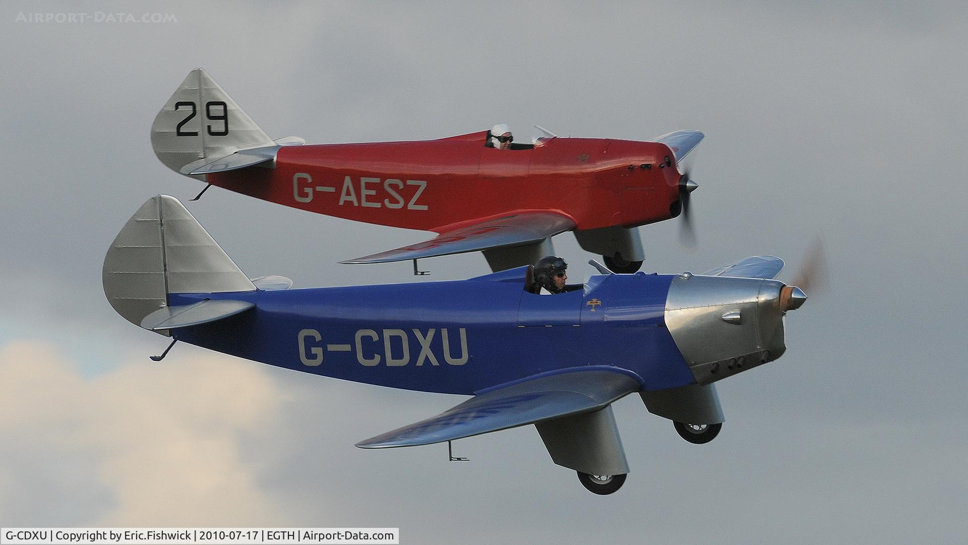 G-CDXU, 2006 Chilton DW1A C/N PFA 225-12038, 45. G-CDXU and G-AESZ Top Ten Photographs