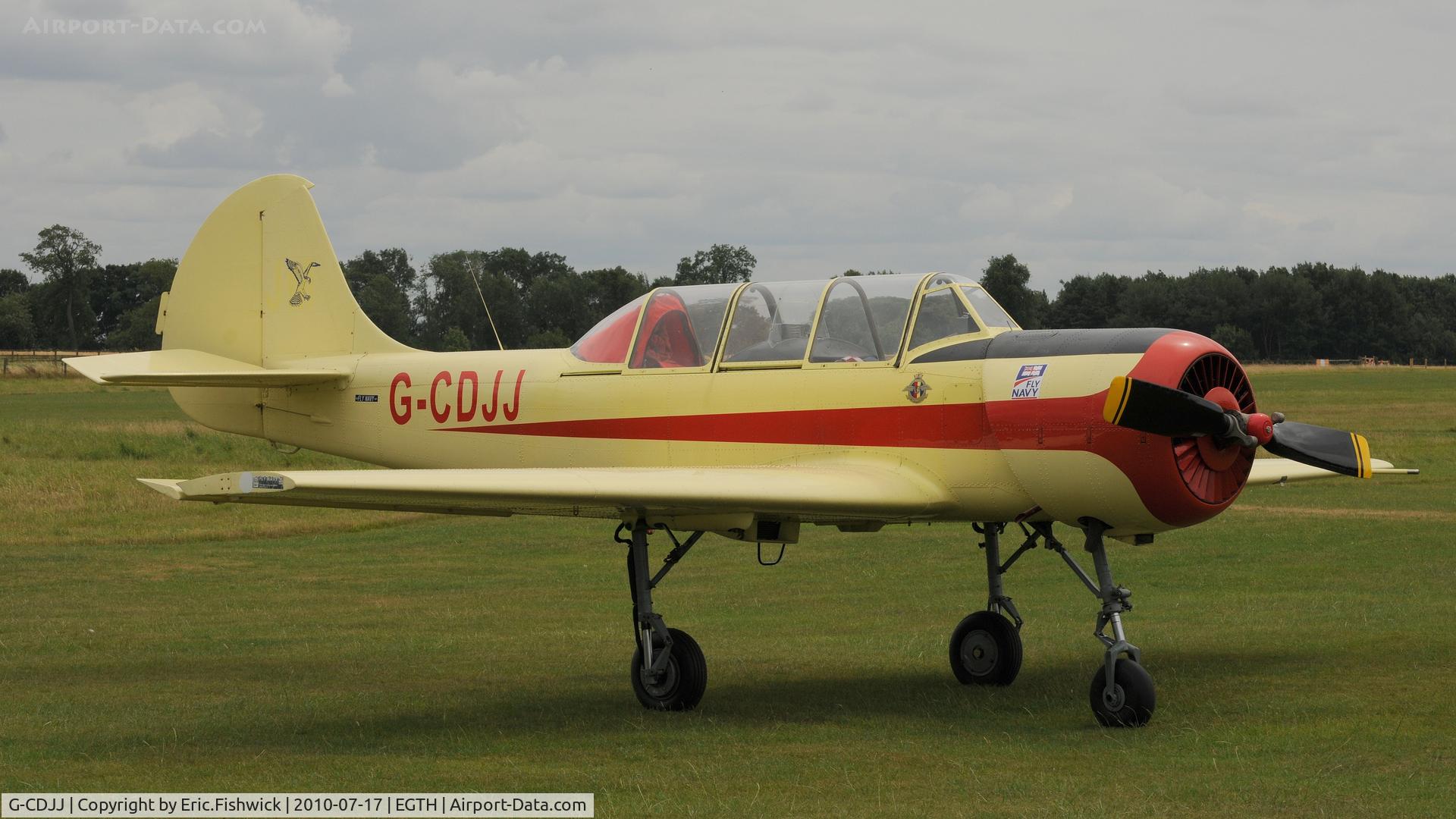G-CDJJ, 1989 Bacau Yak-52 C/N 899912, 3. G-CDJJ at Shuttleworth Mid Summer Air Display July 2010