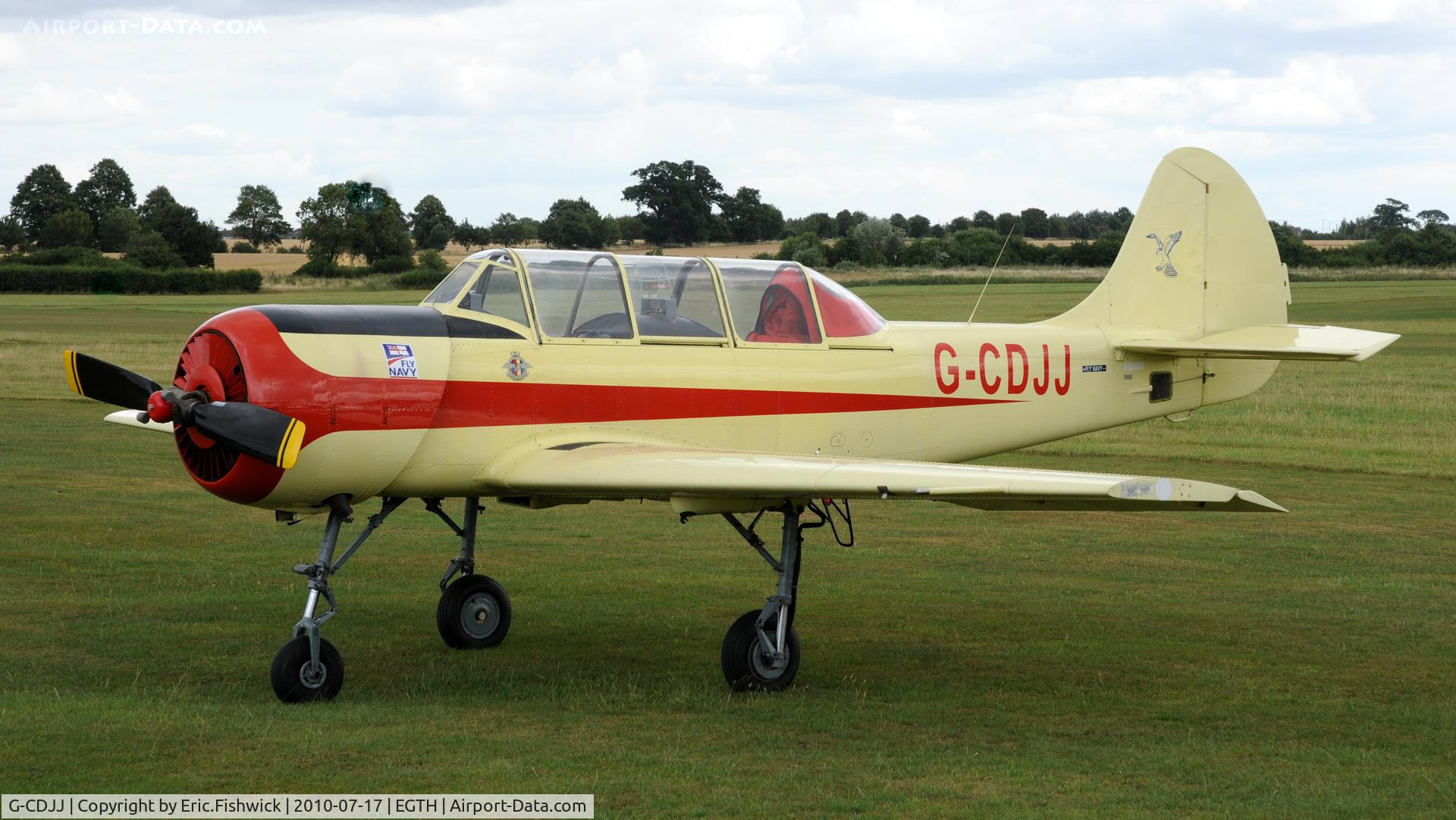 G-CDJJ, 1989 Bacau Yak-52 C/N 899912, 1. G-CDJJ at Shuttleworth Mid Summer Air Display July 2010
