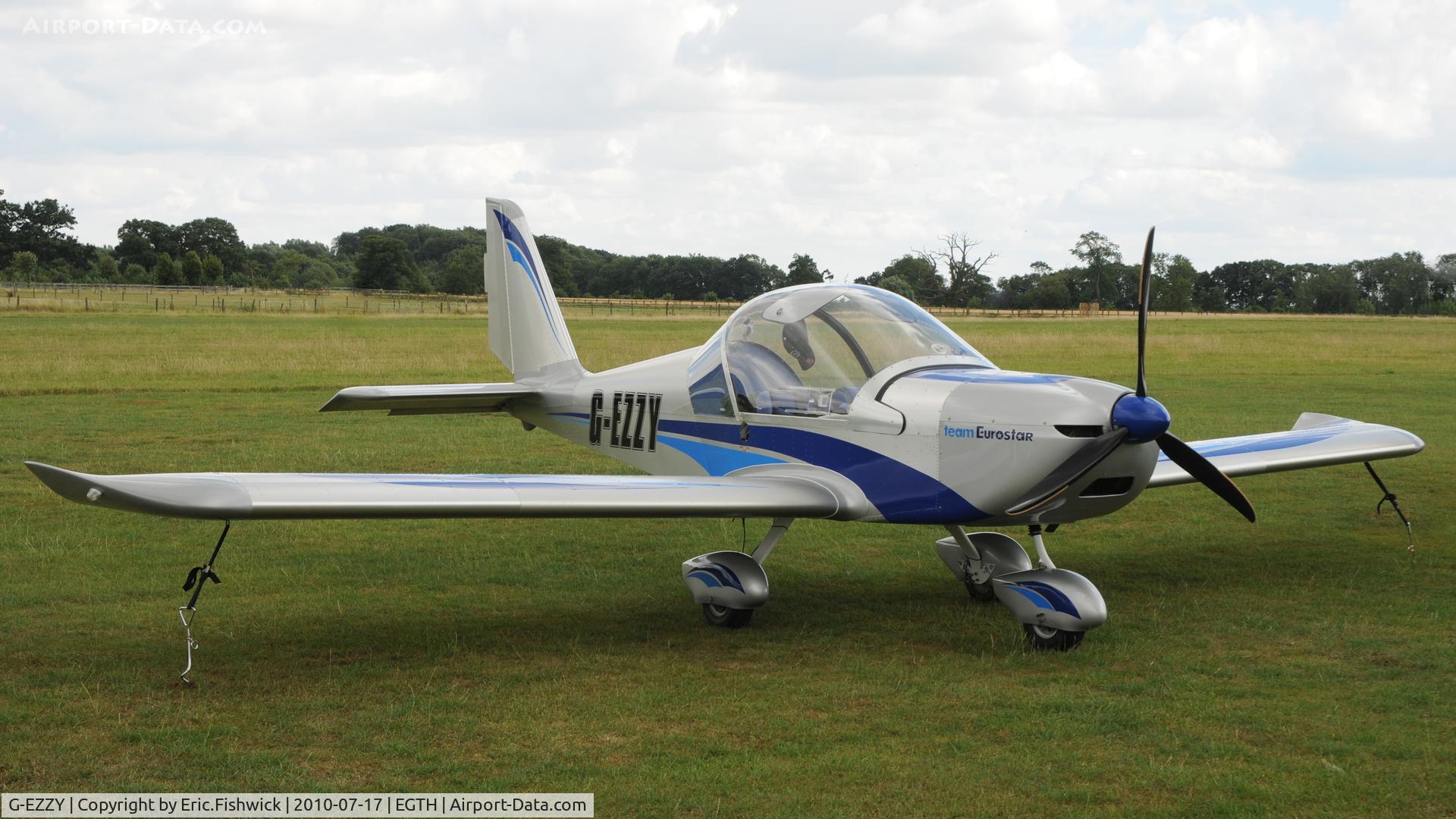 G-EZZY, 2007 Aerotechnik EV-97 Eurostar C/N PFA 315-14533, G-EZZY at Shuttleworth Mid Summer Air Display July 2010