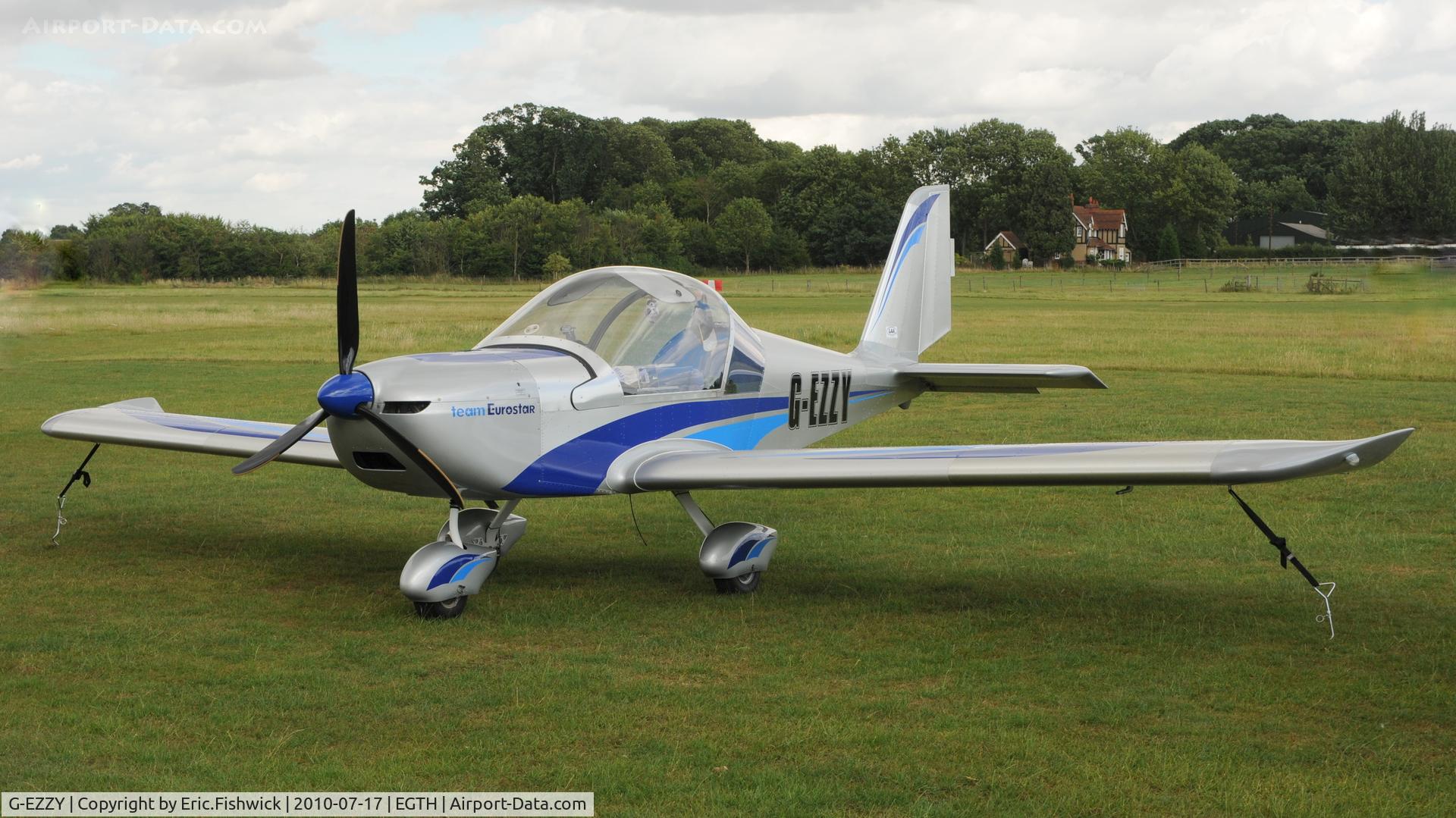G-EZZY, 2007 Aerotechnik EV-97 Eurostar C/N PFA 315-14533, G-EZZY at Shuttleworth Mid Summer Air Display July 2010