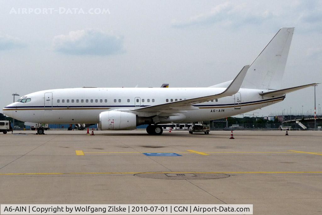 A6-AIN, 1999 Boeing 737-7Z5 BBJ C/N 29268, visitor