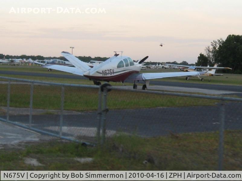 N675V, 1960 Beech N35 Bonanza C/N D-6575, On the ramp at Zephyrhills, Florida