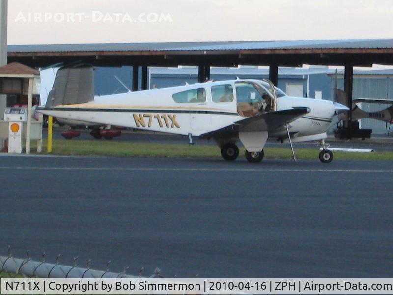 N711X, 1964 Beech S35 Bonanza C/N D-7732, On the ramp at Zephyrhills, Florida