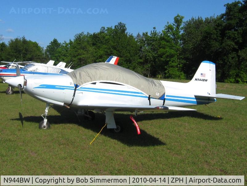 N944BW, 2006 Sequoia F-8L Falco C/N 717, Tied down in the grass at Zephyrhills, Florida