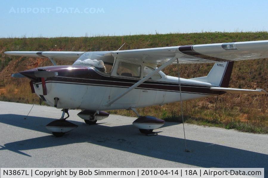 N3867L, 1965 Cessna 172G C/N 17254036, On the ramp at Canon, Georgia